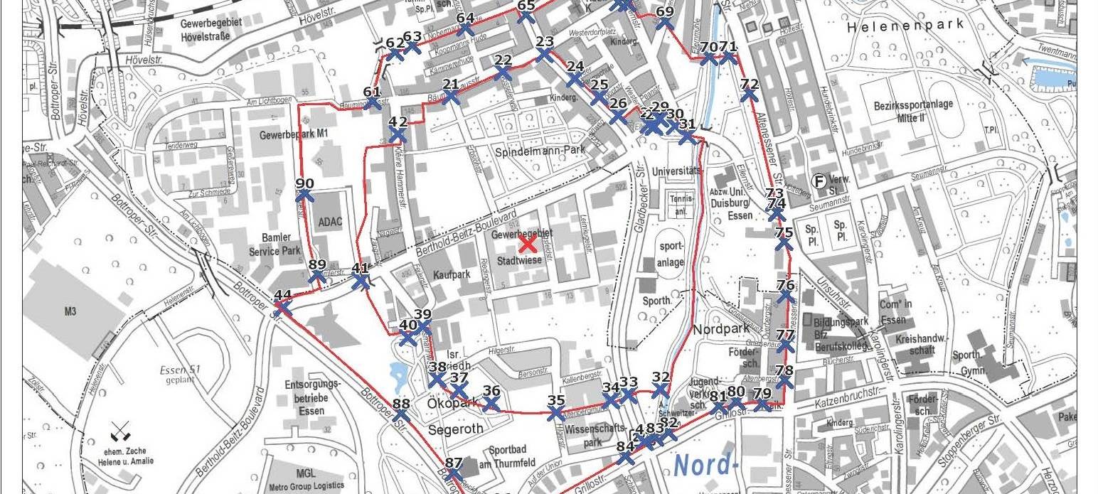 Bombe Evakuierungsplan