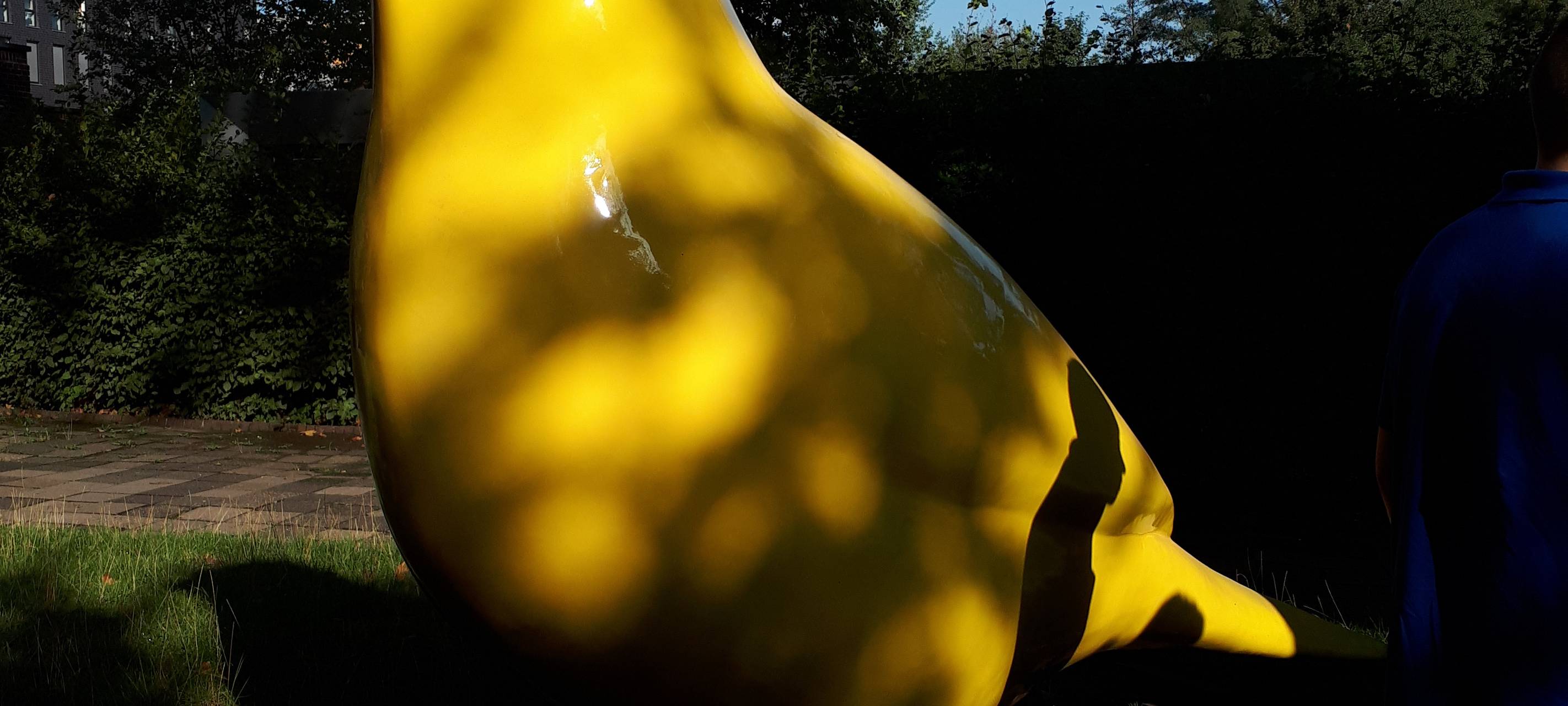 Figur eines Kanarienvogels an der Bullmannaue