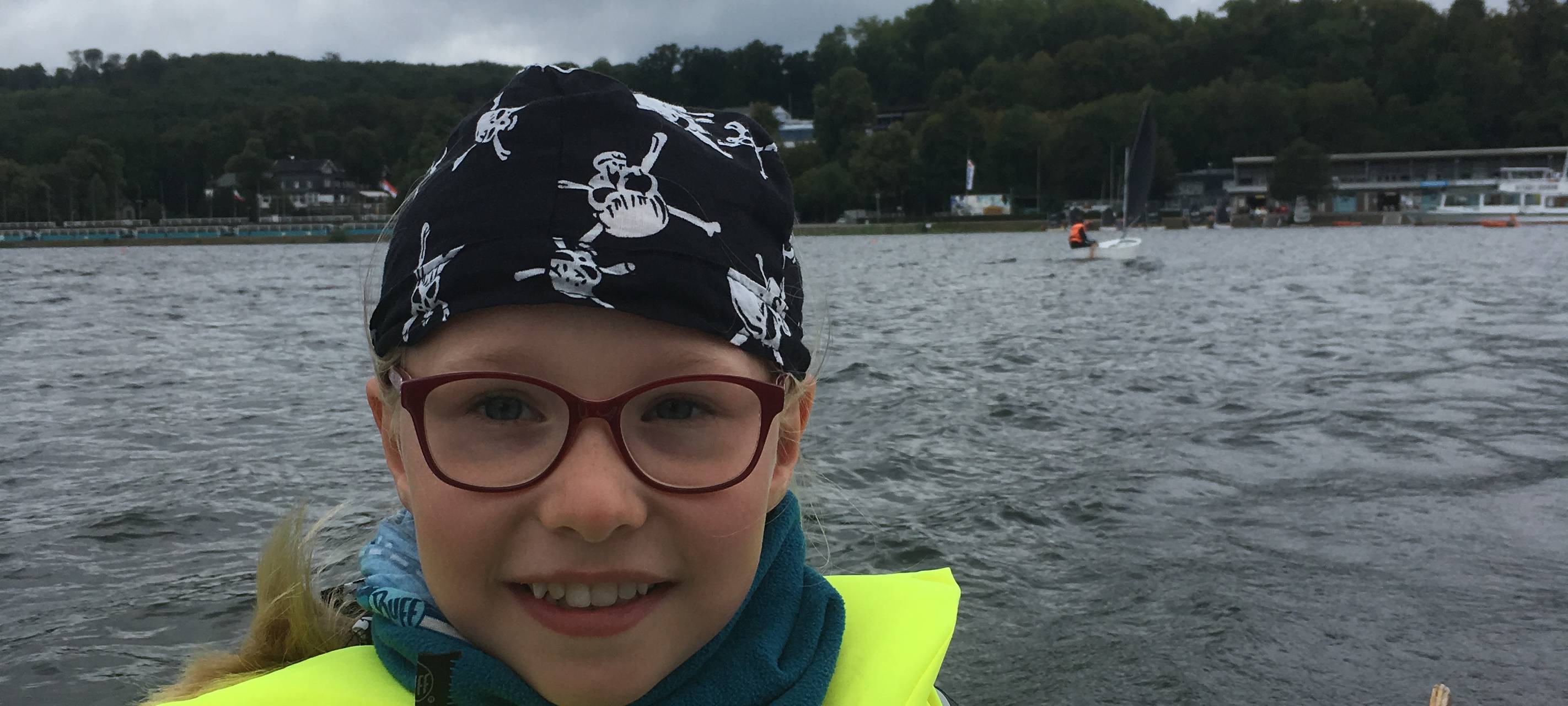 Ida aus Bredeney schippert Radio Essen über den See.