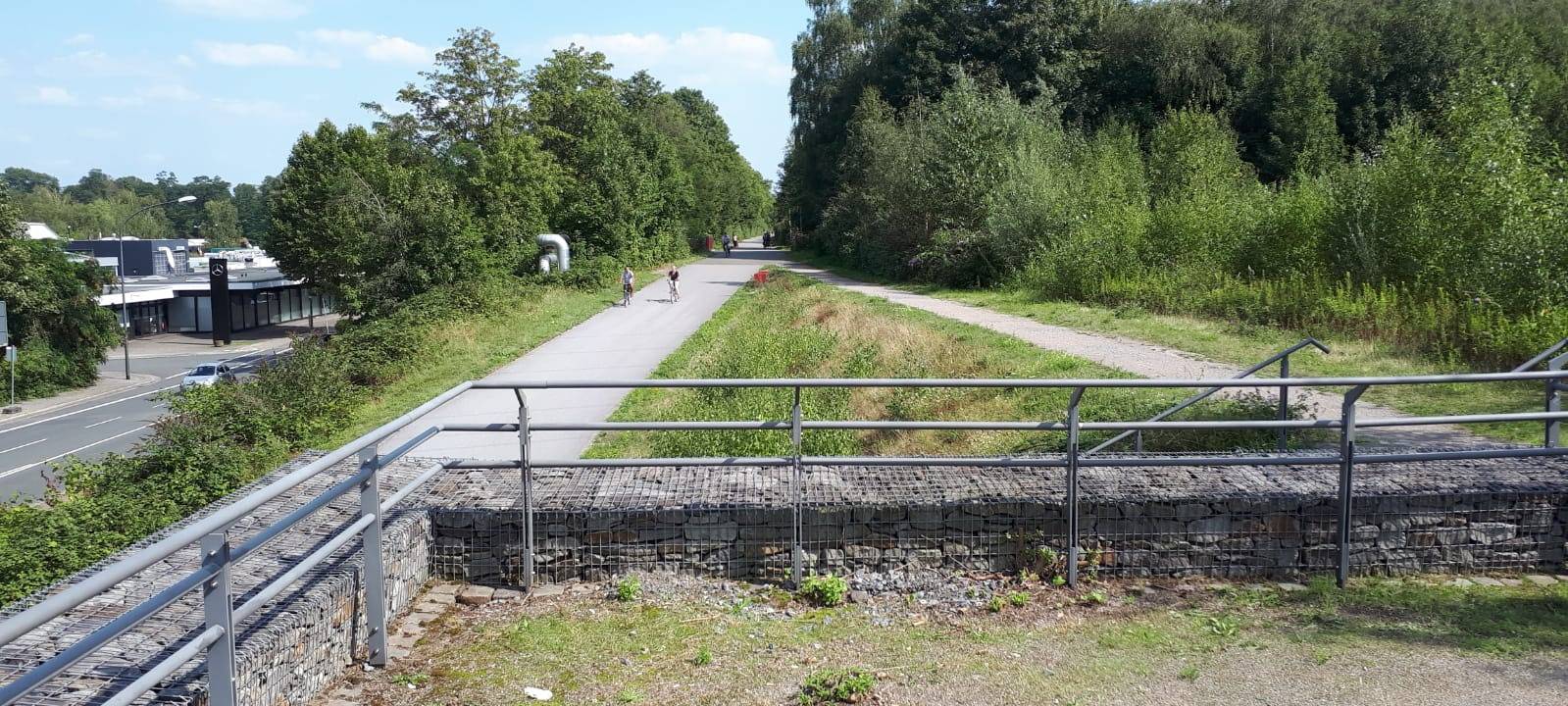 Auch der Radschnellweg Ruhr in Essen wird für die Bombenentschärfung gesperrt.