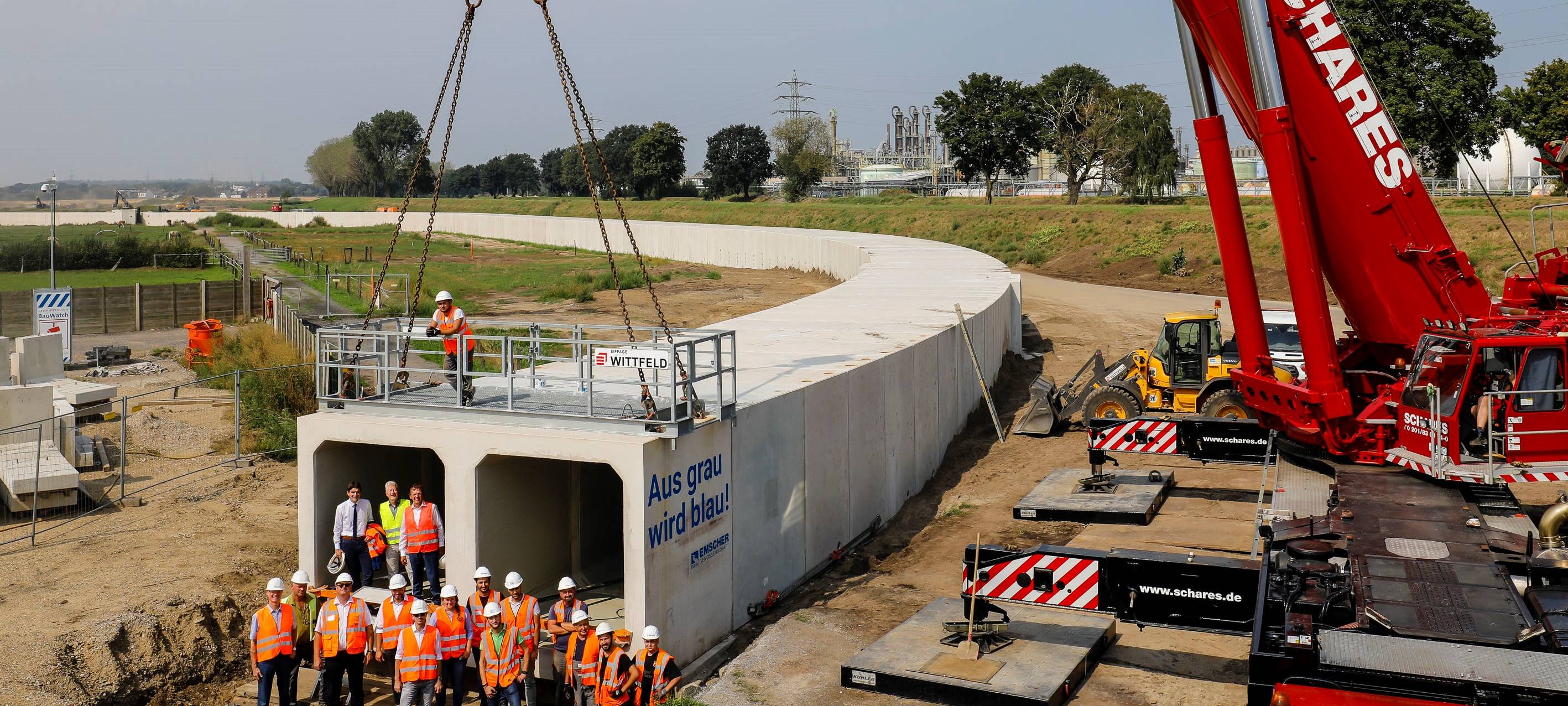 Emscherkanal letztes Stück