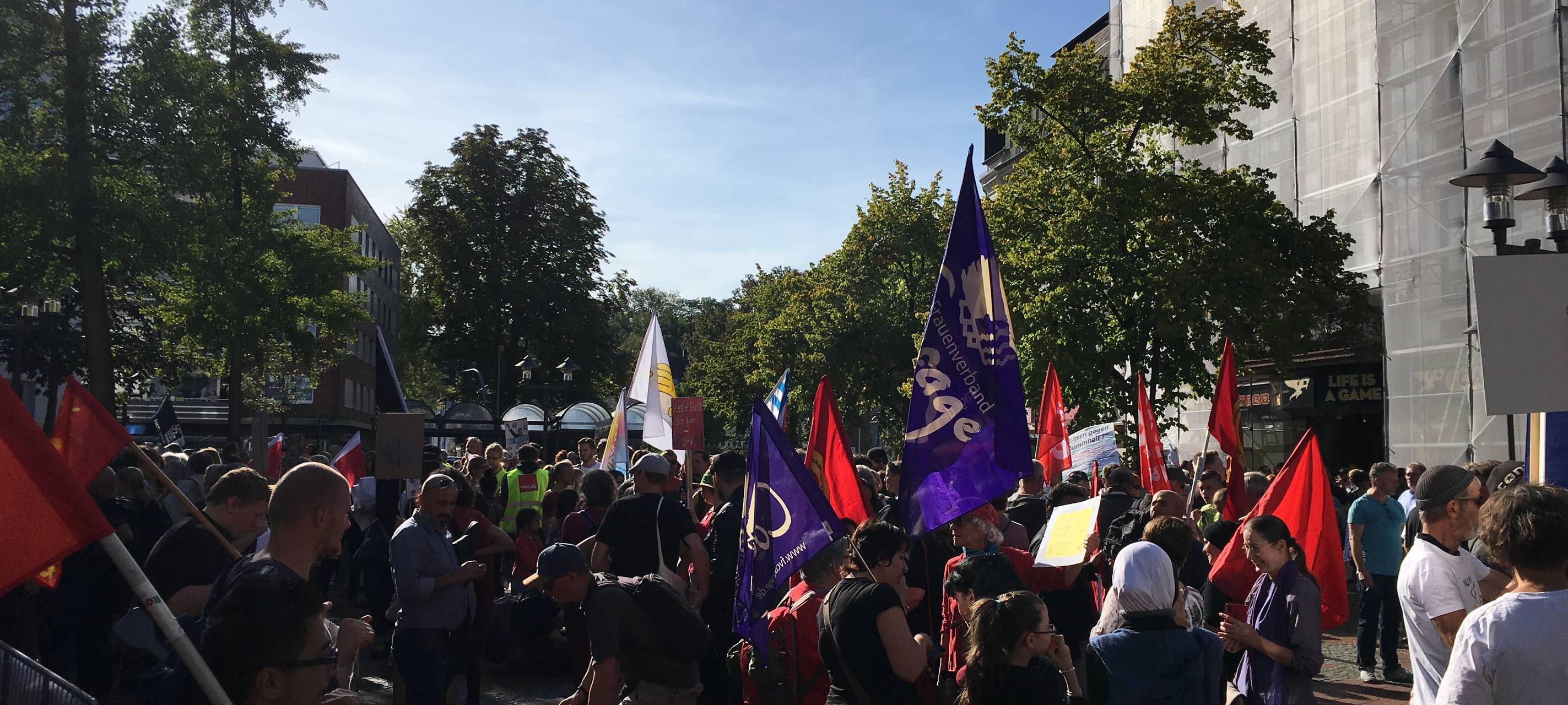 Teilnehmer der Demonstration