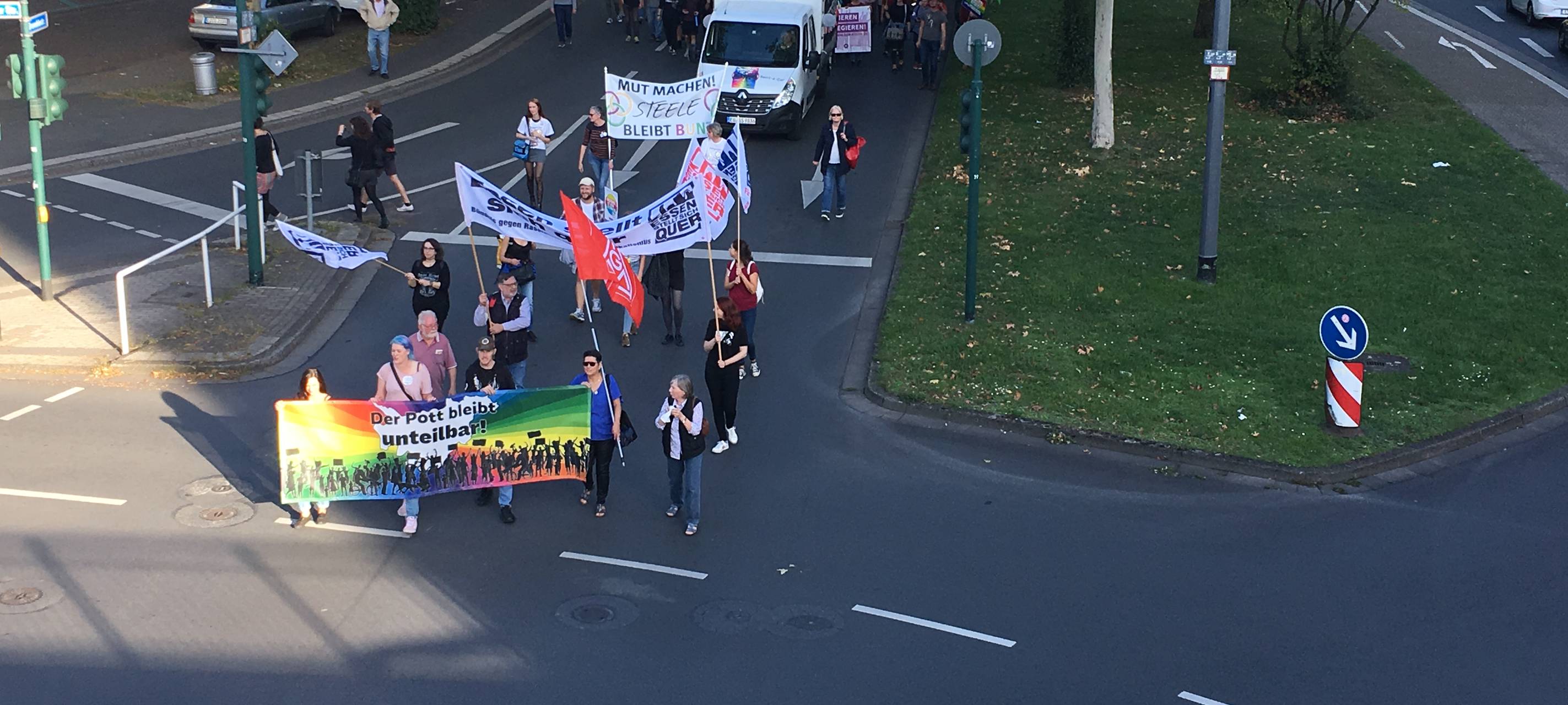 Teilnehmer der Demonstration