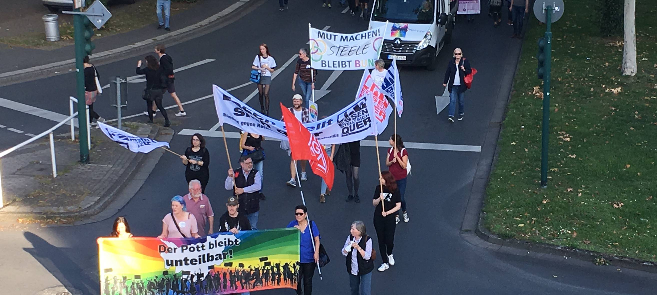 Teilnehmer der Demonstration