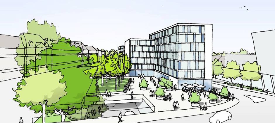 Neues Hochhaus an der Rüttenscheider Brücke geplant