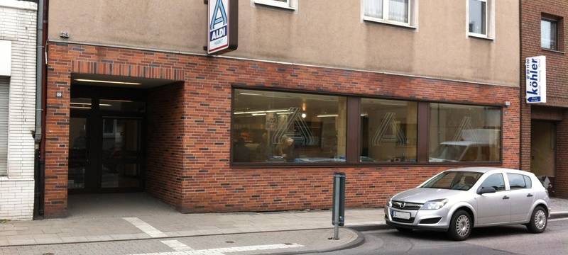 Stammhaus von Aldi-Nord an der Huestraße in Essen-Schonnebeck