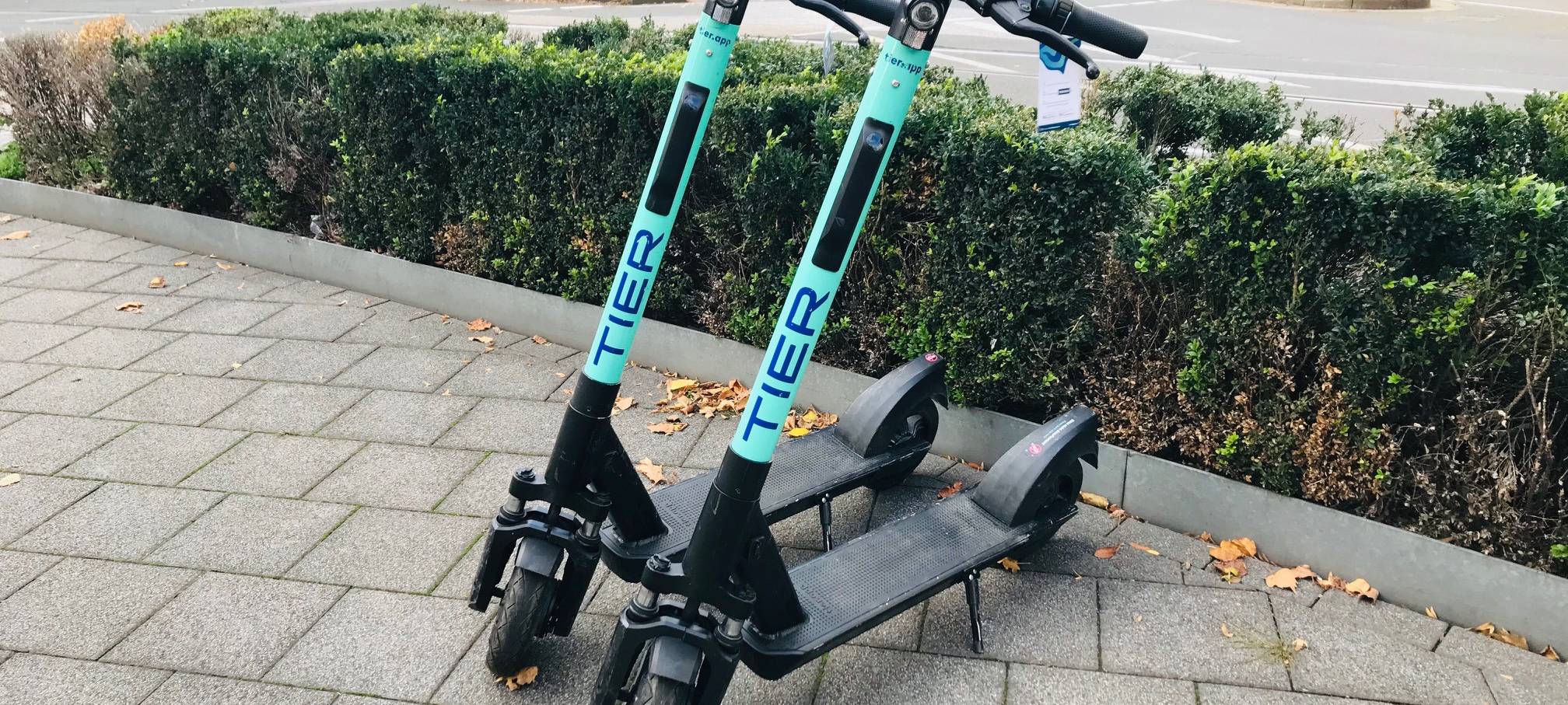 Die Firma TIER bietet jetzt auch E-Scooter in Essen an.