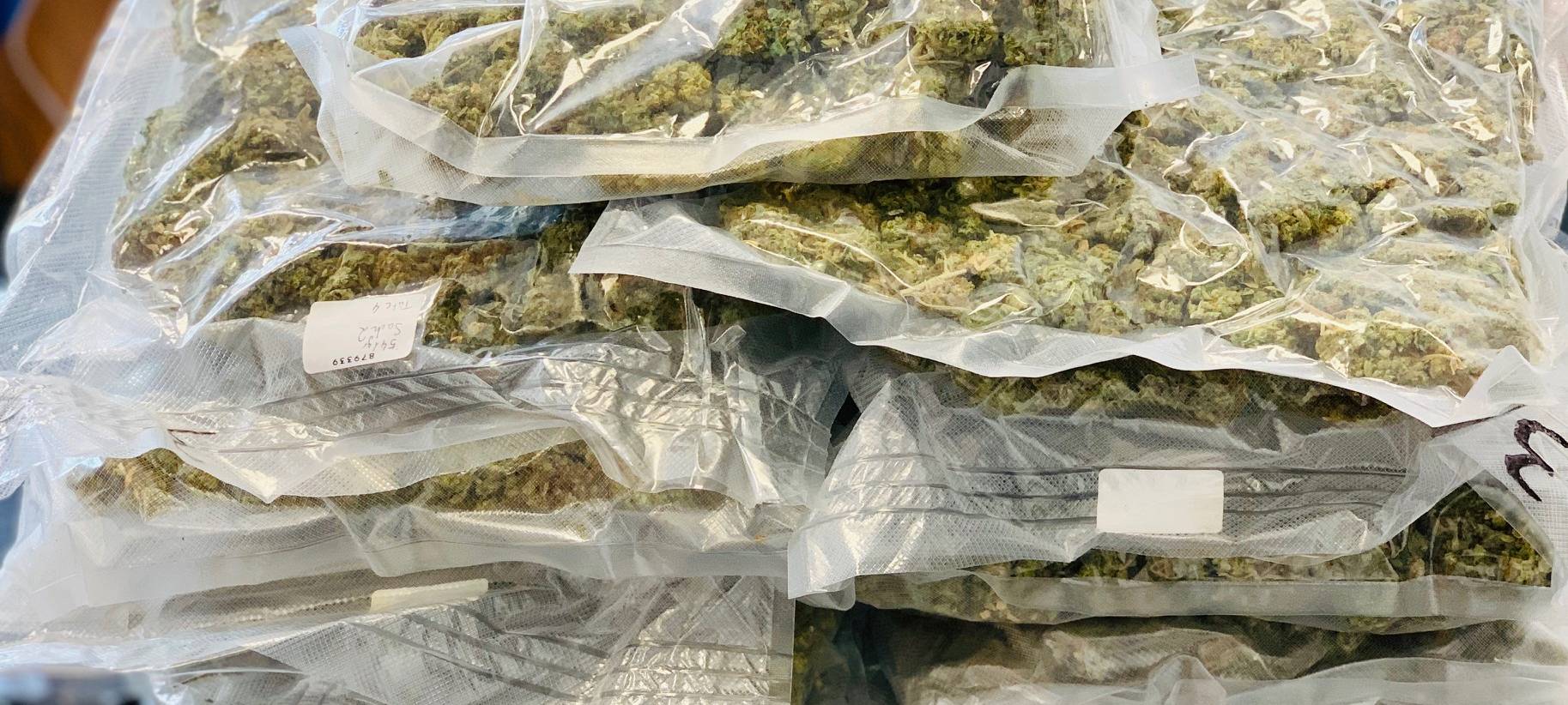 Mehr als acht Kilo Marihuana gefunden in einem Paketshop in Essen