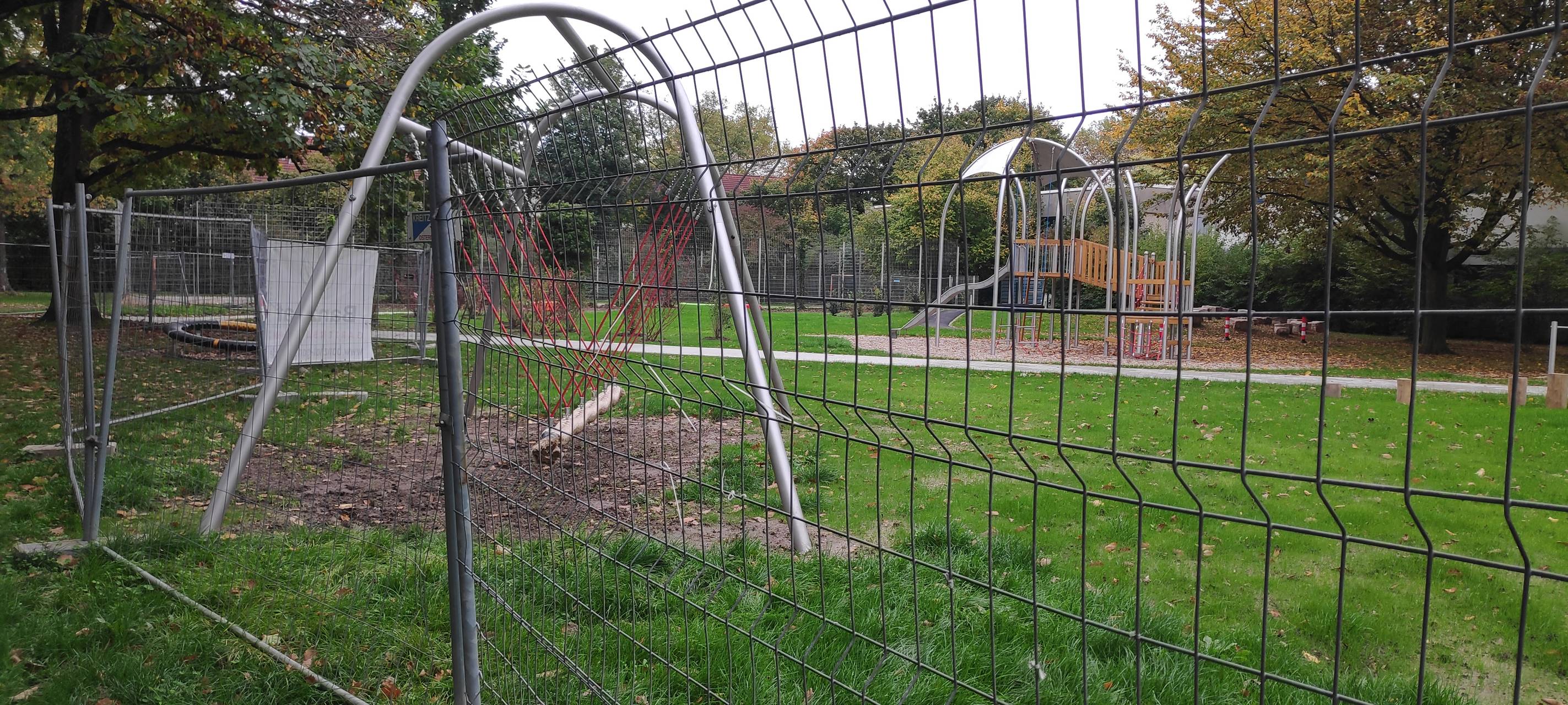 Spielplatz Rahmstraße noch nicht fertig
