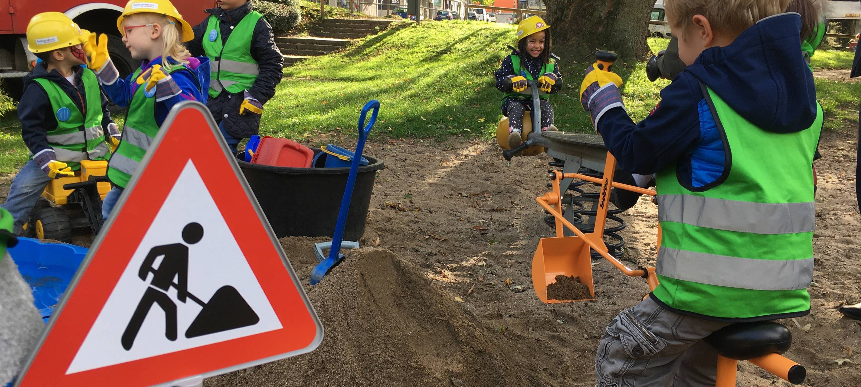 Baustelle Kinderspielplatz