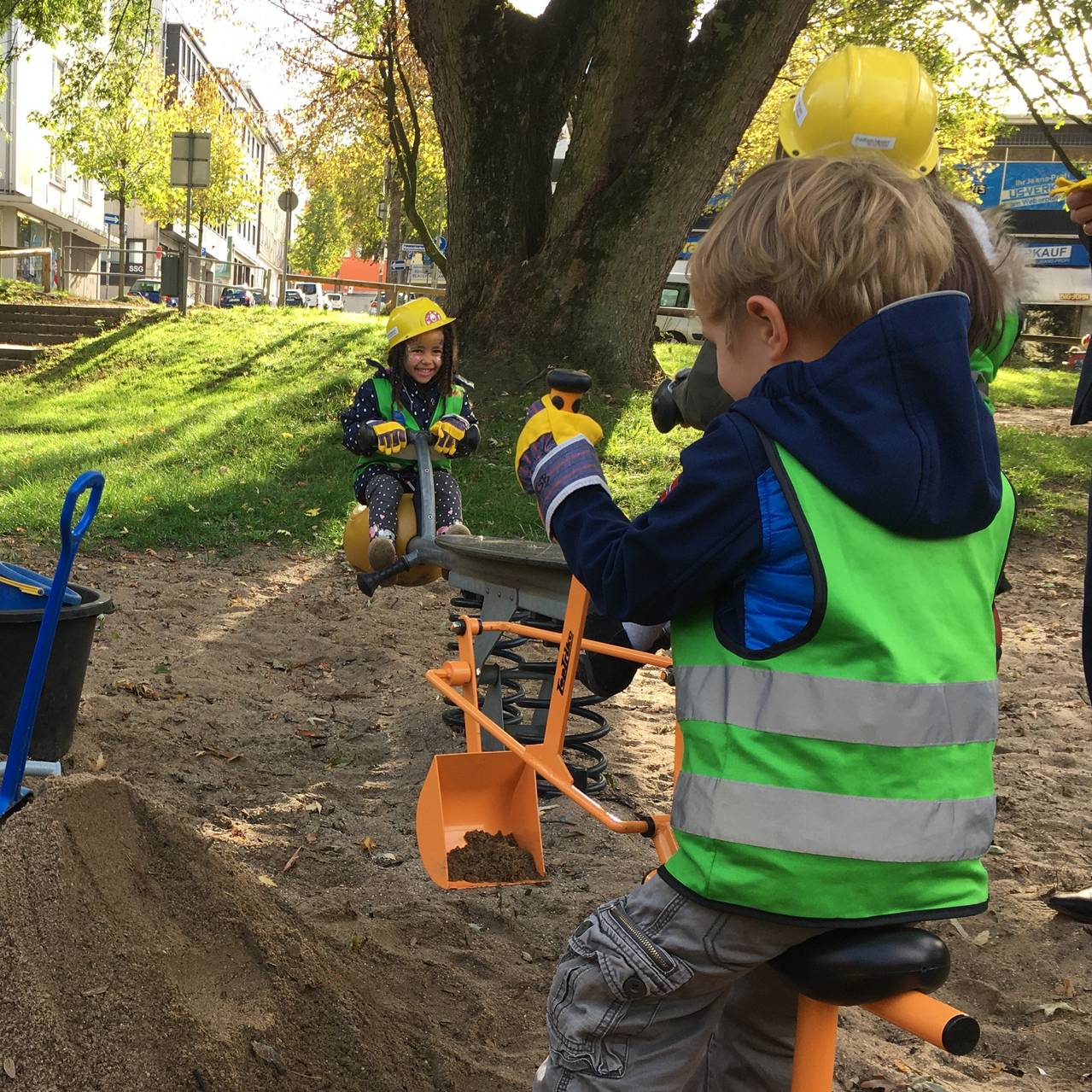 Baustelle Kinderspielplatz