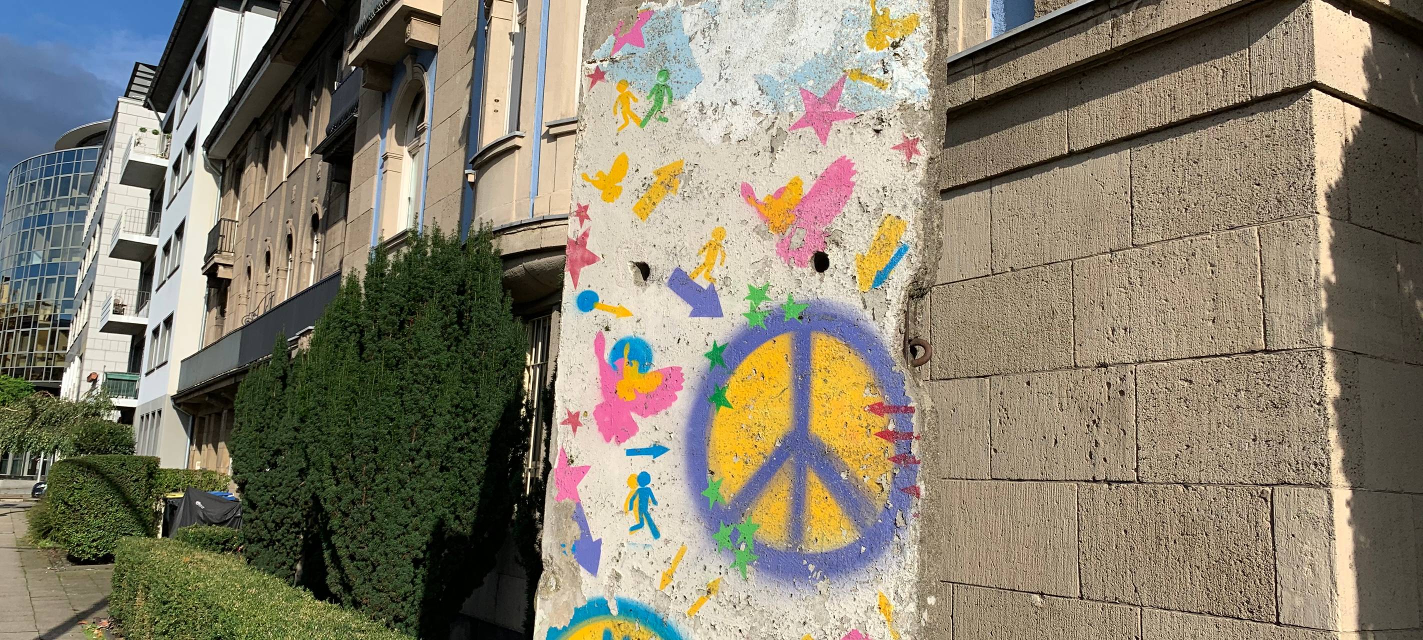 Bemaltes Stück Mauer