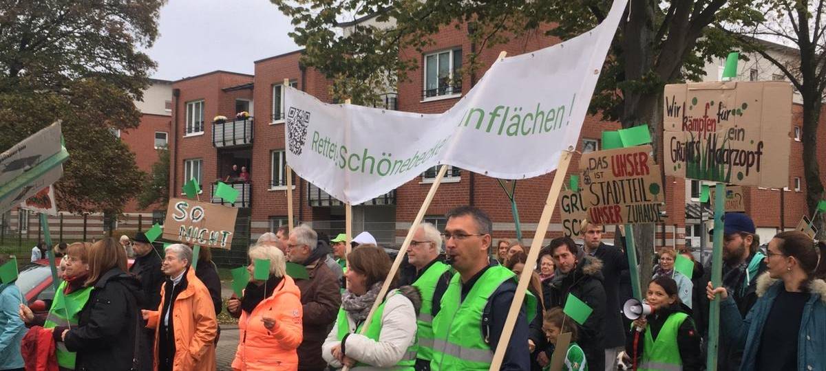Demo Haarzopf Grünflächenbebauung
