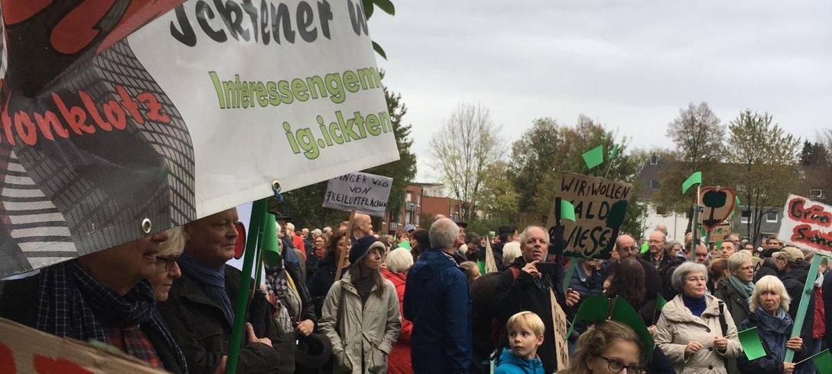 Demo Haarzopf Grünflächenbebauung