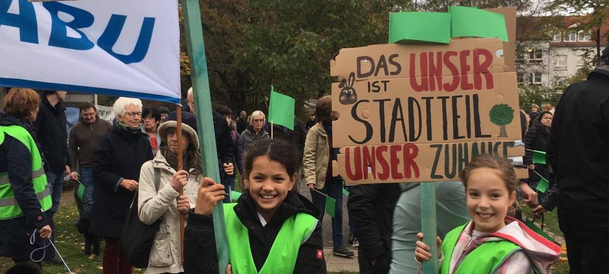 Demo Haarzopf Grünflächenbebauung