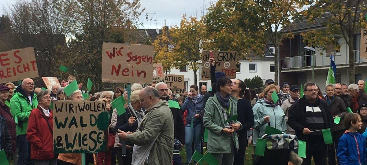 Demo Haarzopf Grünflächenbebauung