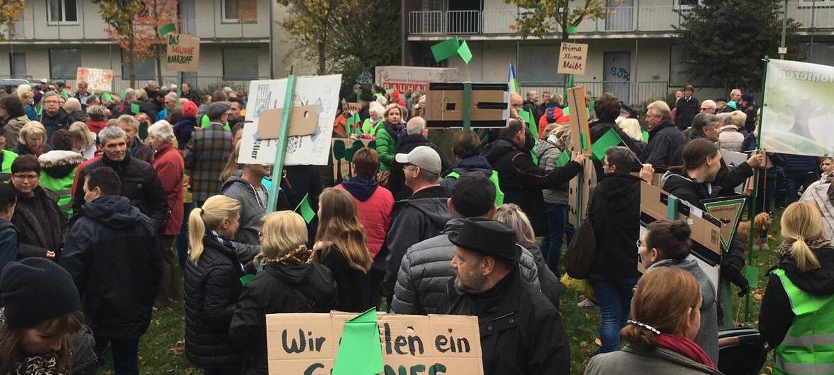 Demo Haarzopf Grünflächenbebauung