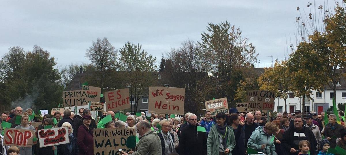 Demo Haarzopf Grünflächenbebauung