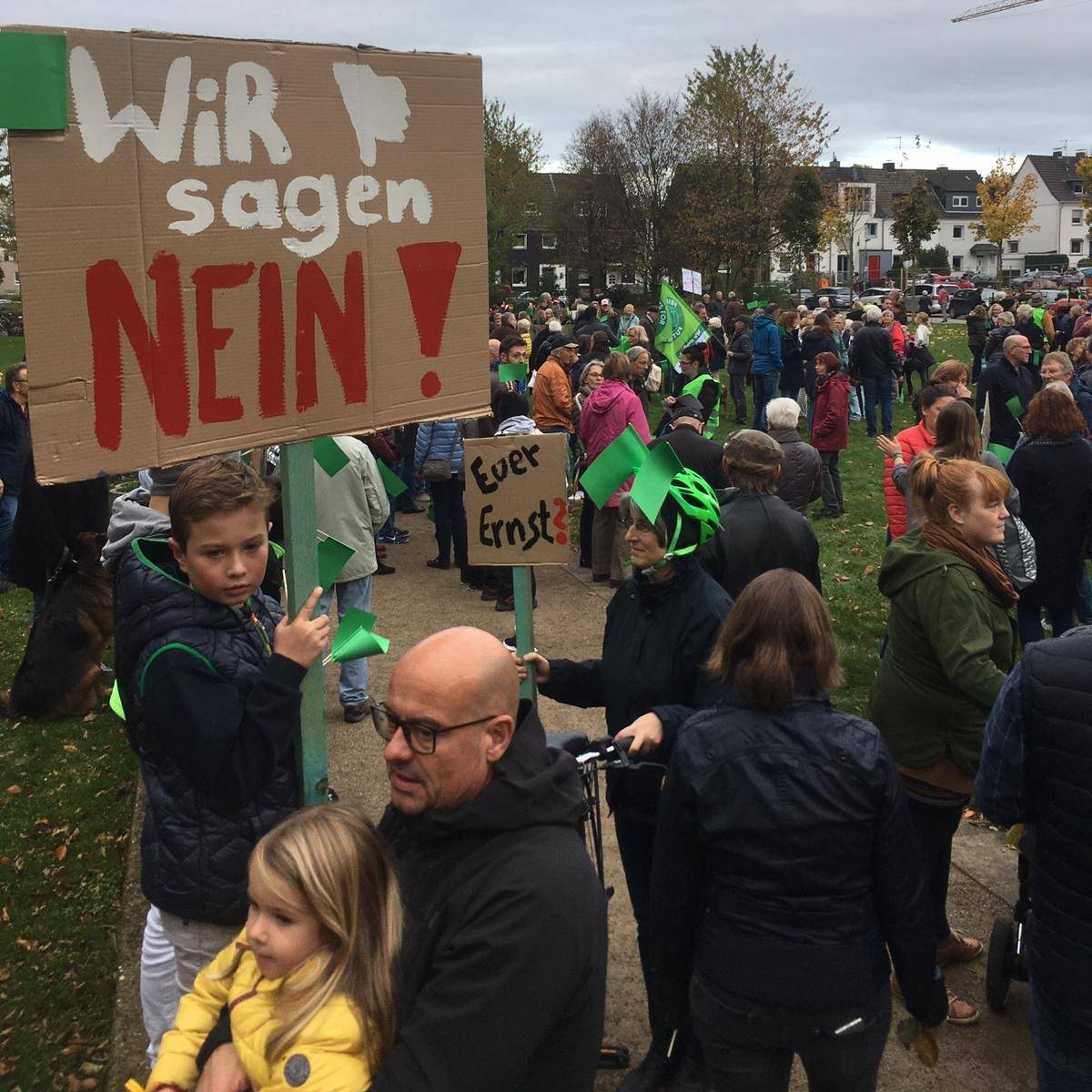 Demo Haarzopf Grünflächenbebauung
