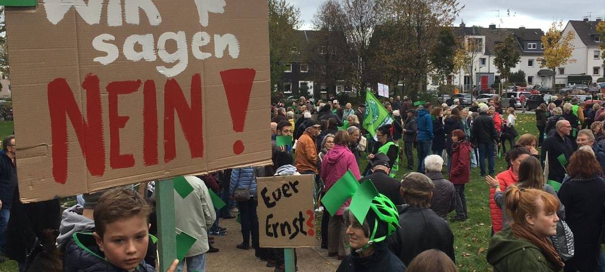Demo Haarzopf Grünflächenbebauung