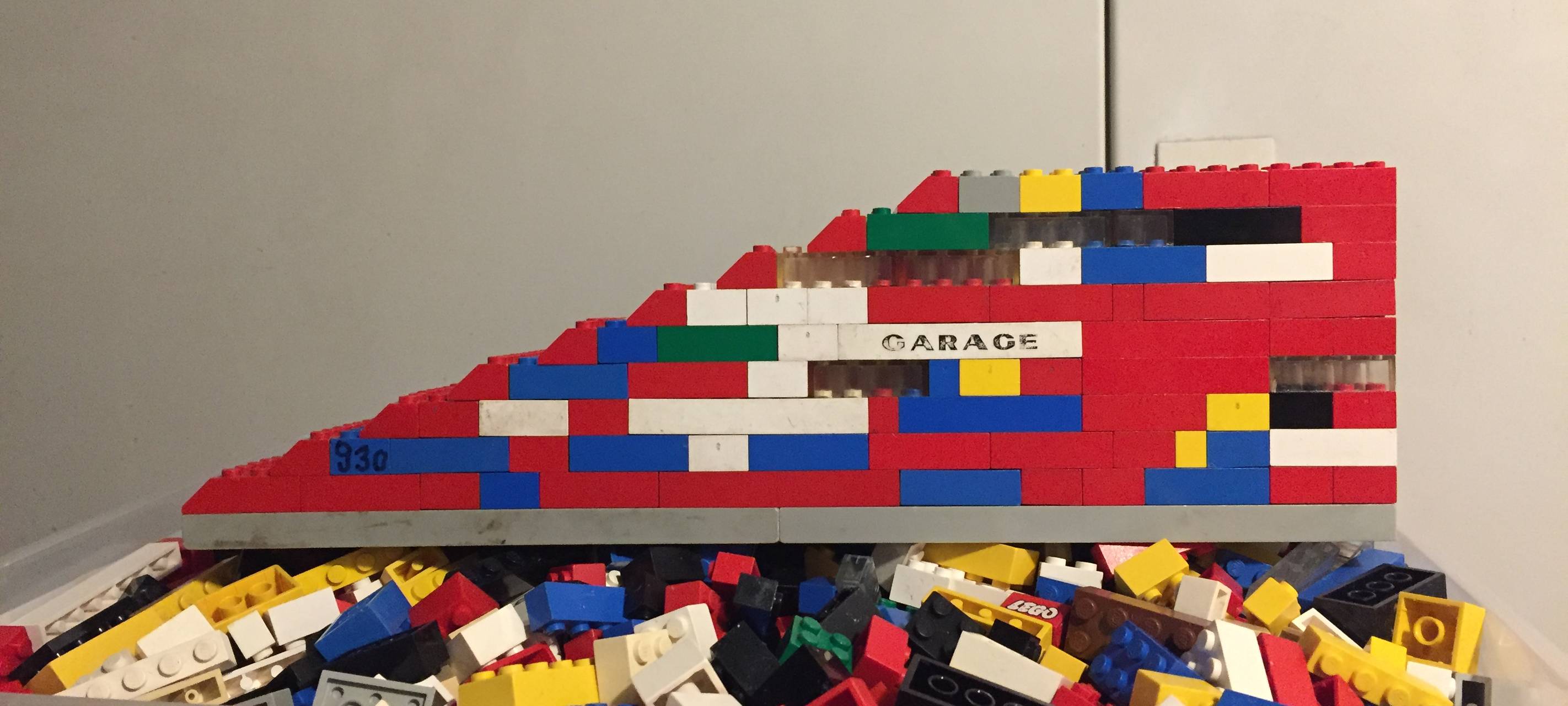 Rampe aus Lego gebaut