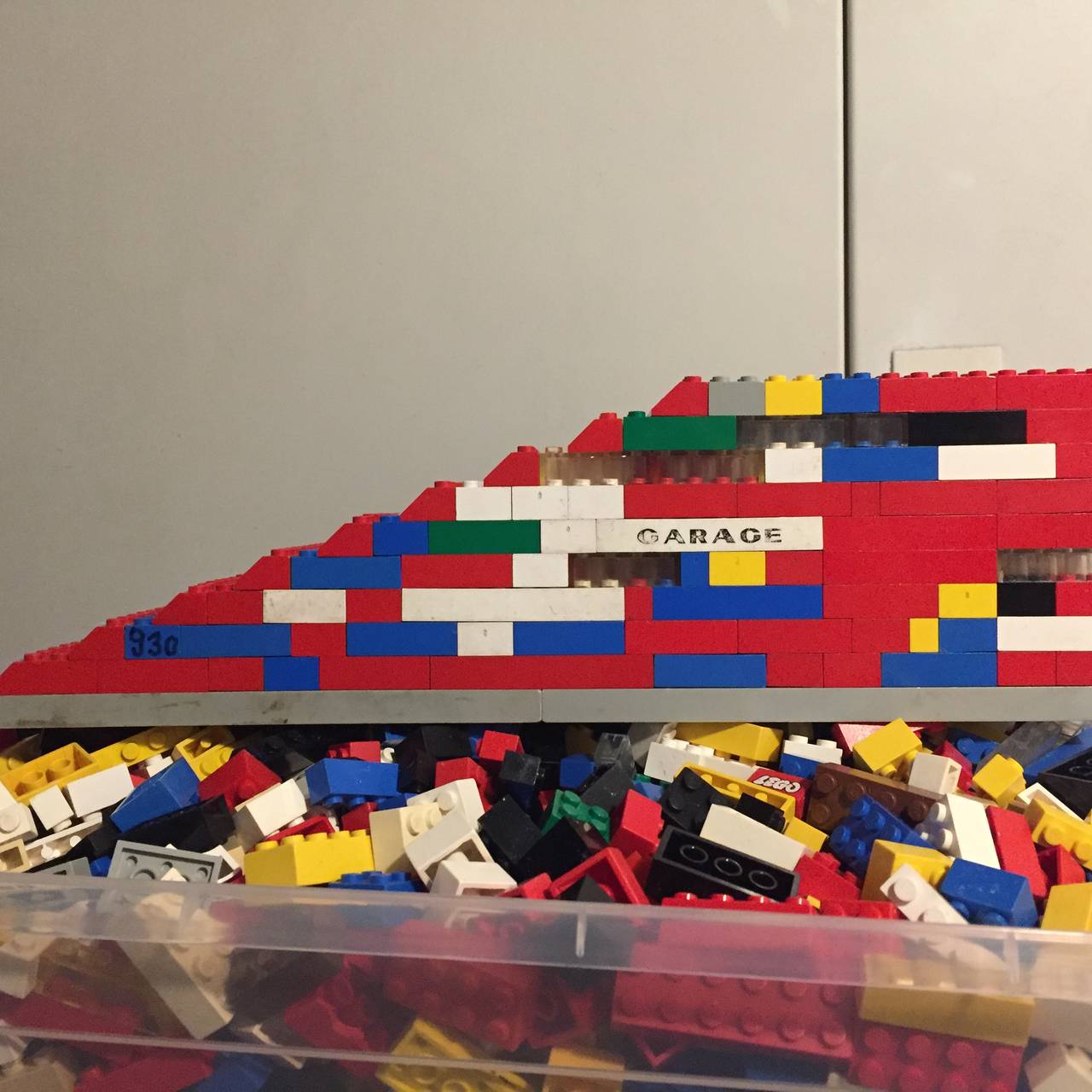 Rampe aus Lego gebaut