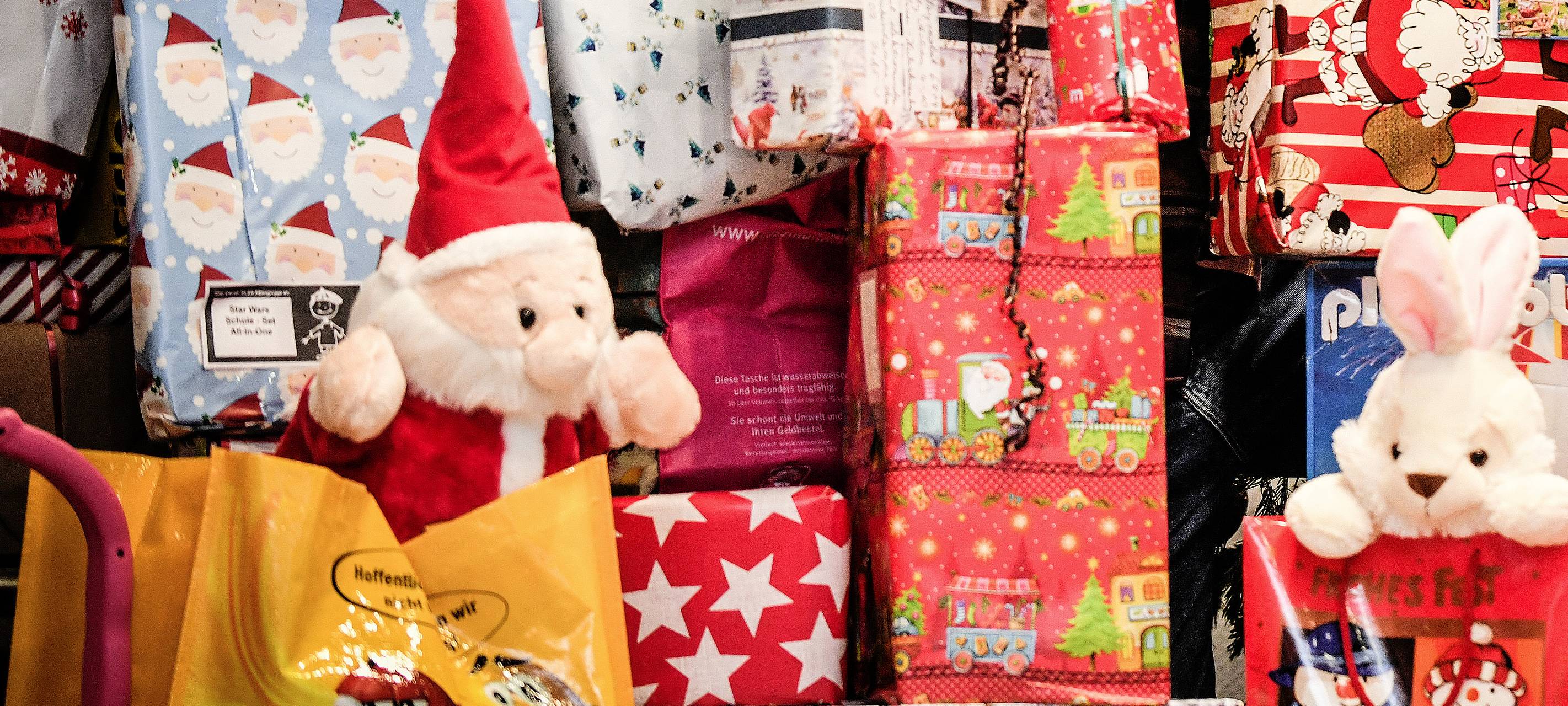 Volle Innenstadt in Essen zum Weihnachtsgeschäft