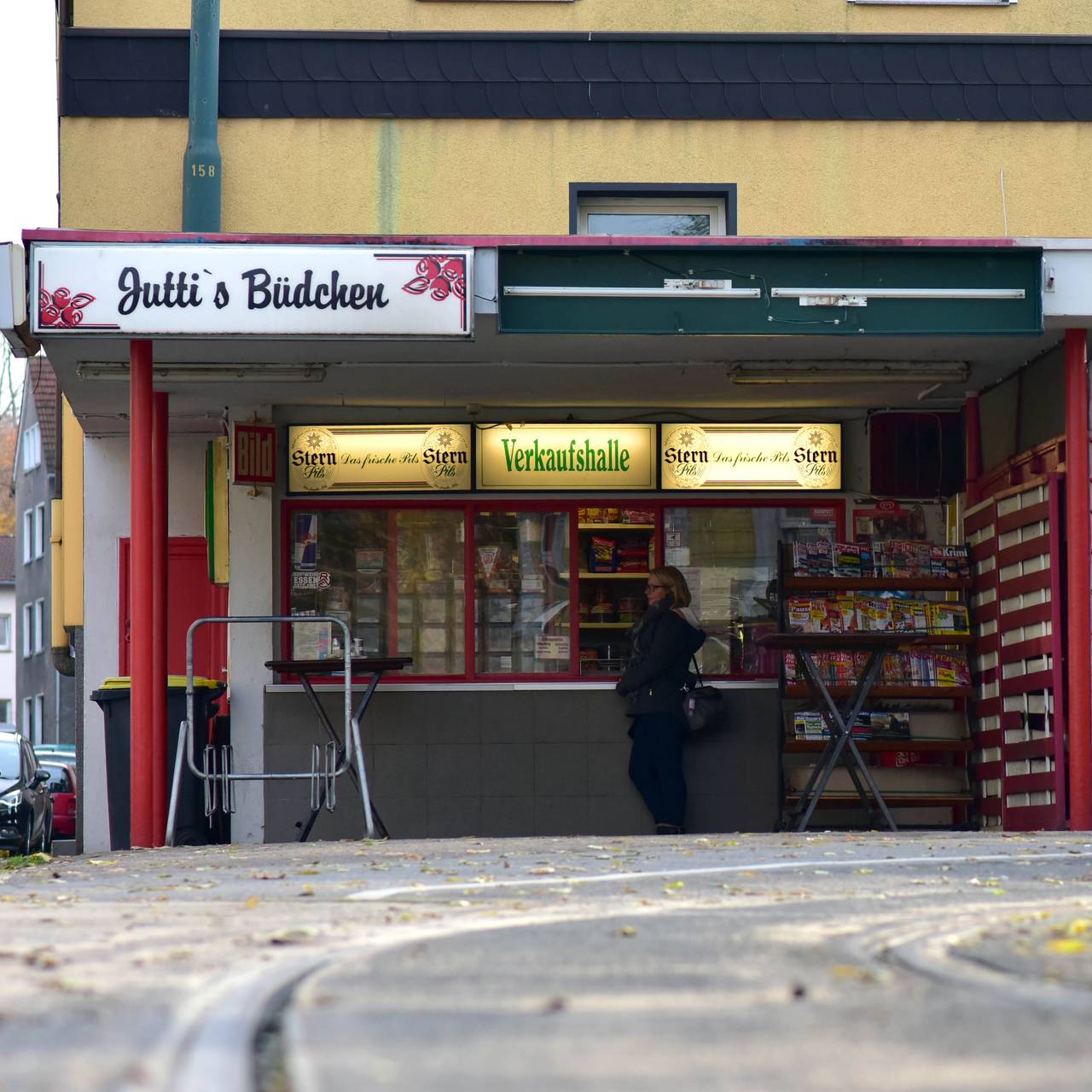 Juttis Büdchen an der Gleisschleife an der Wertstarße