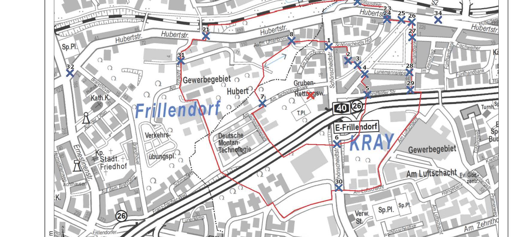 Bombe in Essen-Kray/Schönscheidtstraße entschärft