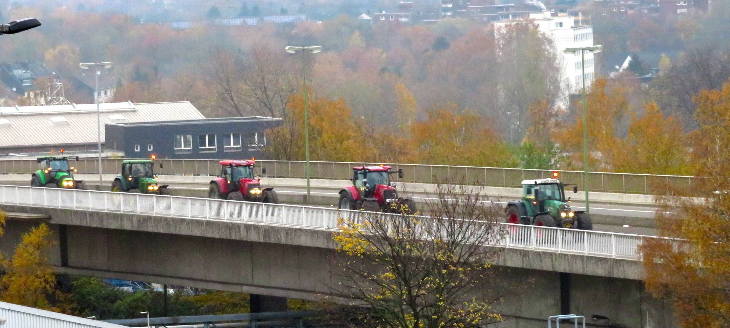 Trecker-Konvoi durch Essen: Zeiten und Strecken aktualisiert