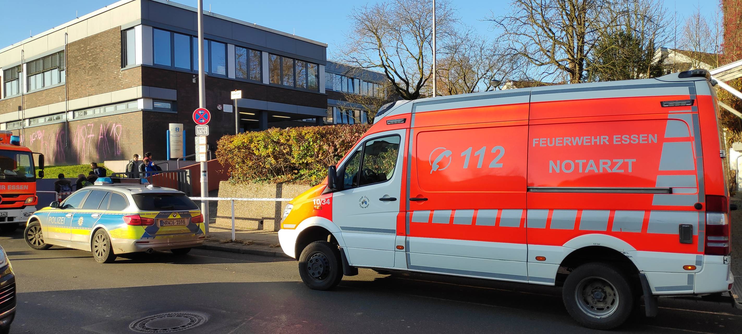 Essen: Reizgas-Alarm an Albert-Einstein-Realschule in Kettwig