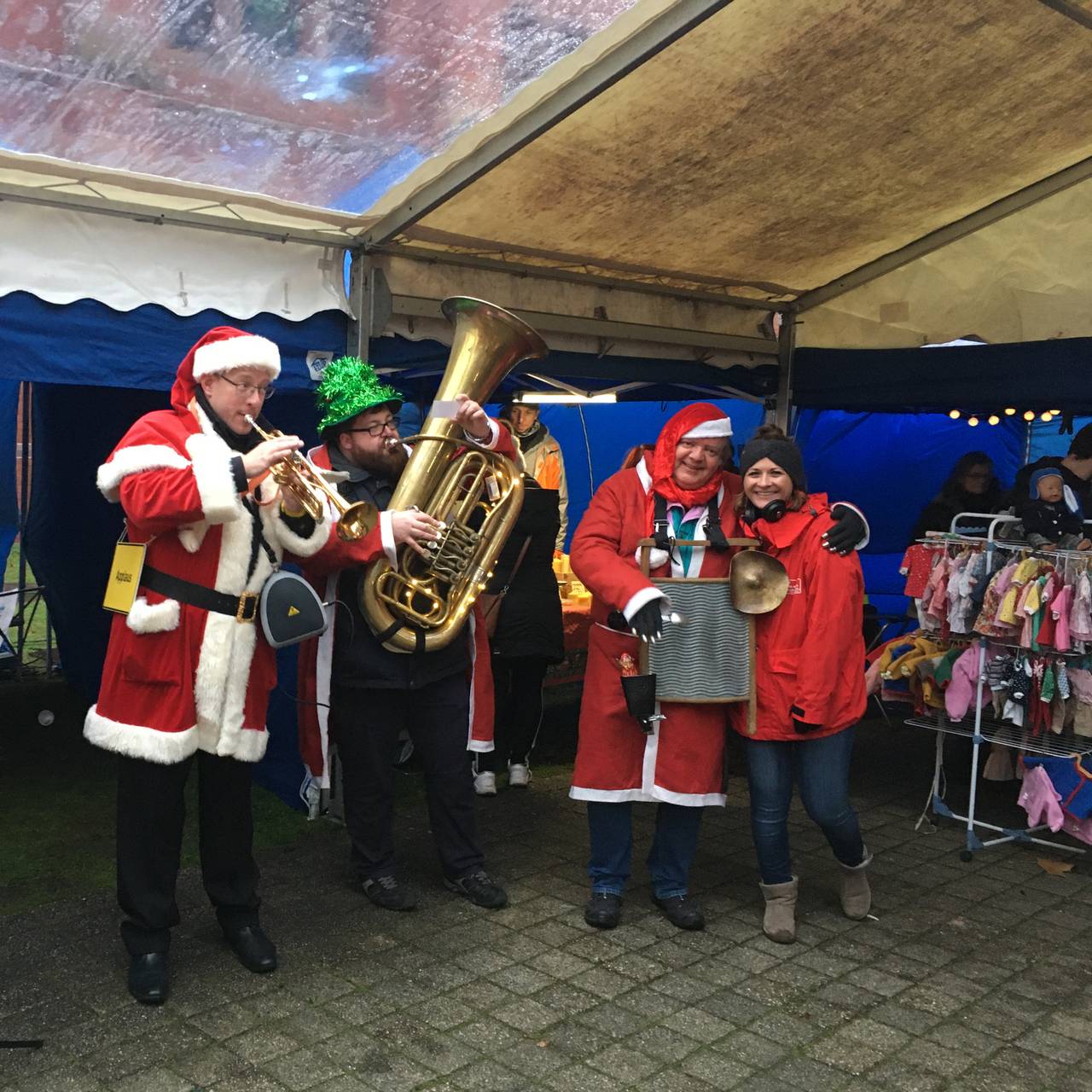 Jazzband auf dem Markt