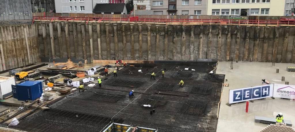 Baustelle an der Huyssenallee