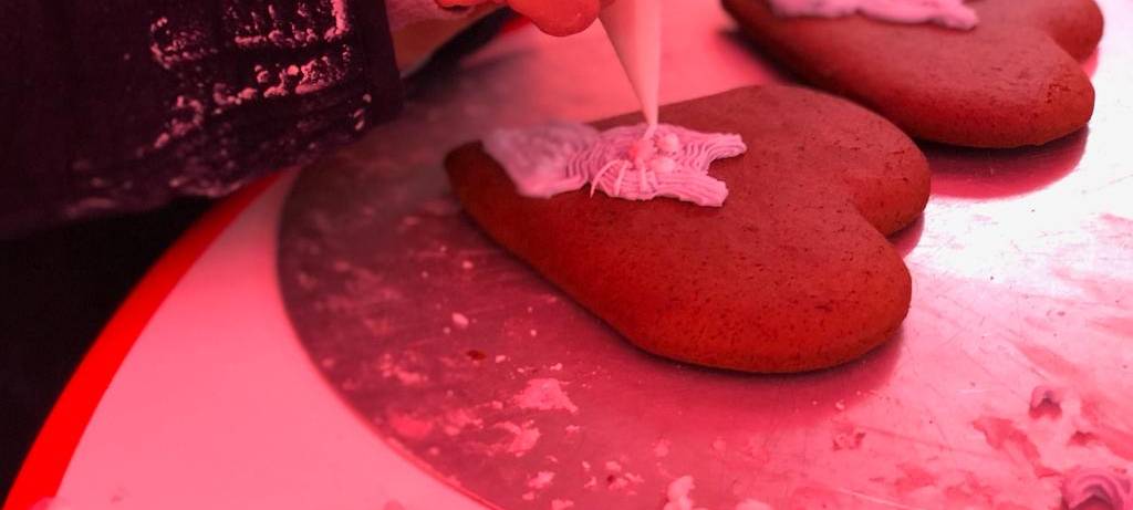 Bei Wind und Regen in Rüttenscheid, der letzte Halt unserer Weihnachtsmarkttour.