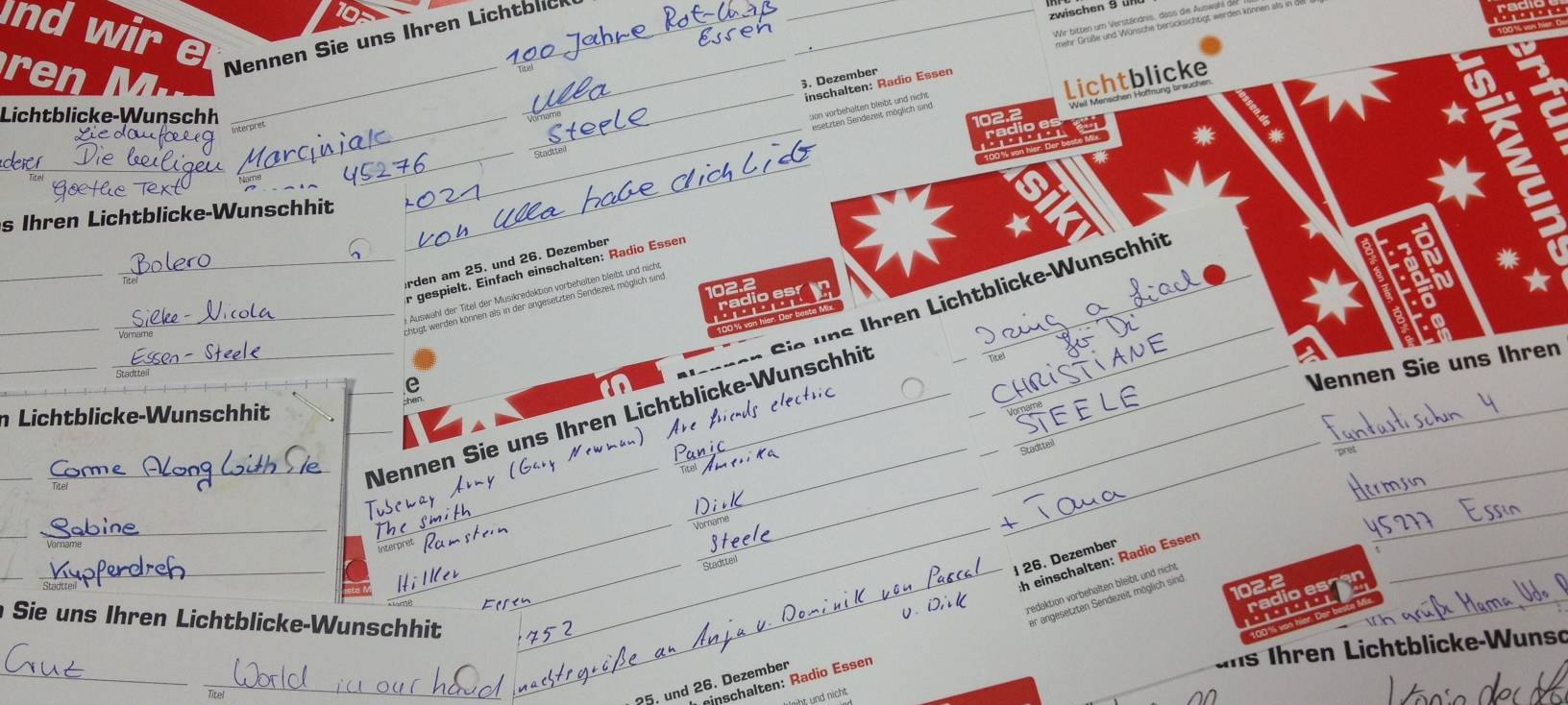 Eure Lichtblicke-Wunschhits an den Weihnachtsfeiertagen bei Radio Essen