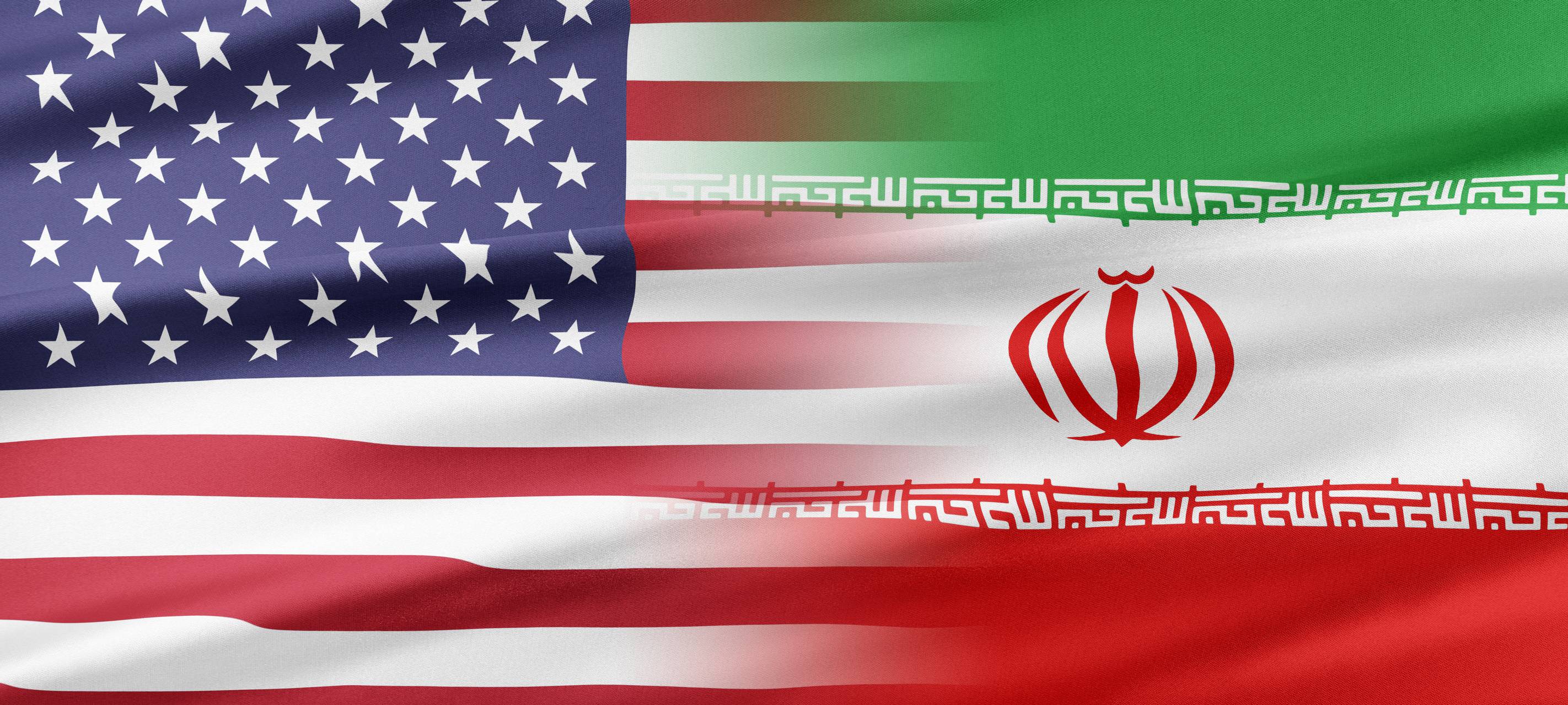 USA Iran Konflikt Flagge