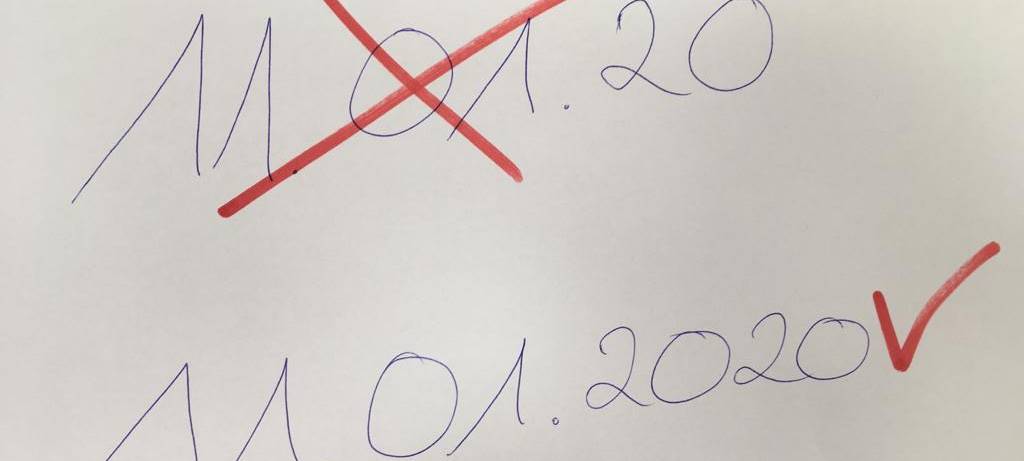 So schreibt Ihr die Jahreszahl 2020 richtig und lasst Betrügern keine Chance.
