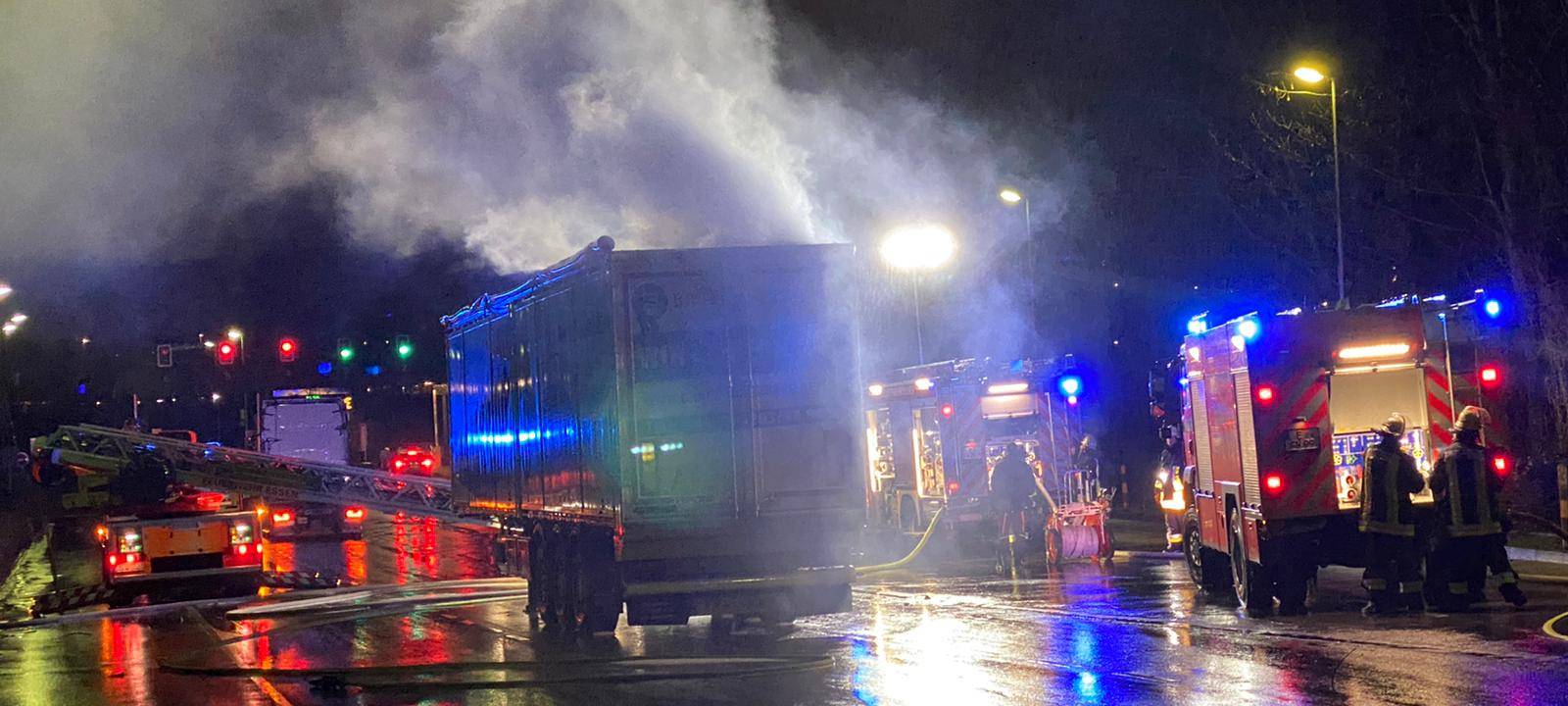 LKW-Brand in Essen-Karnap