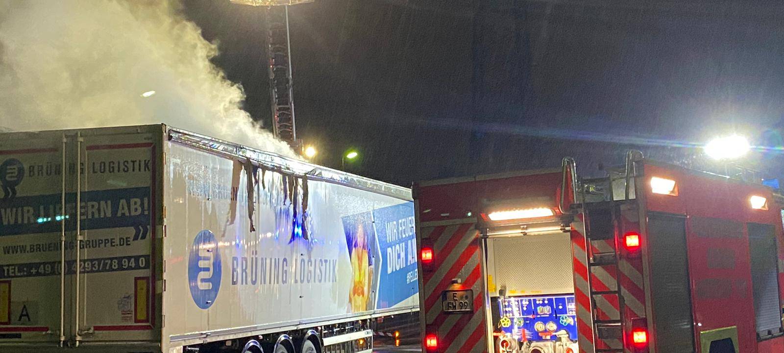 LKW-Brand in Essen-Karnap
