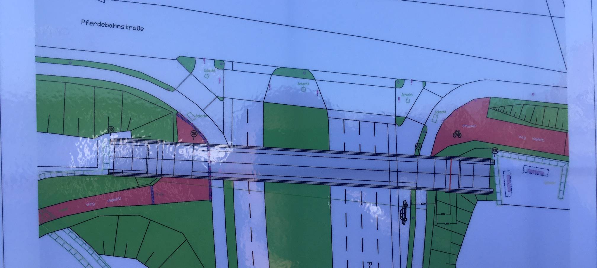 Karte der neuen RS1-Brücke in Essen-Altendorf.