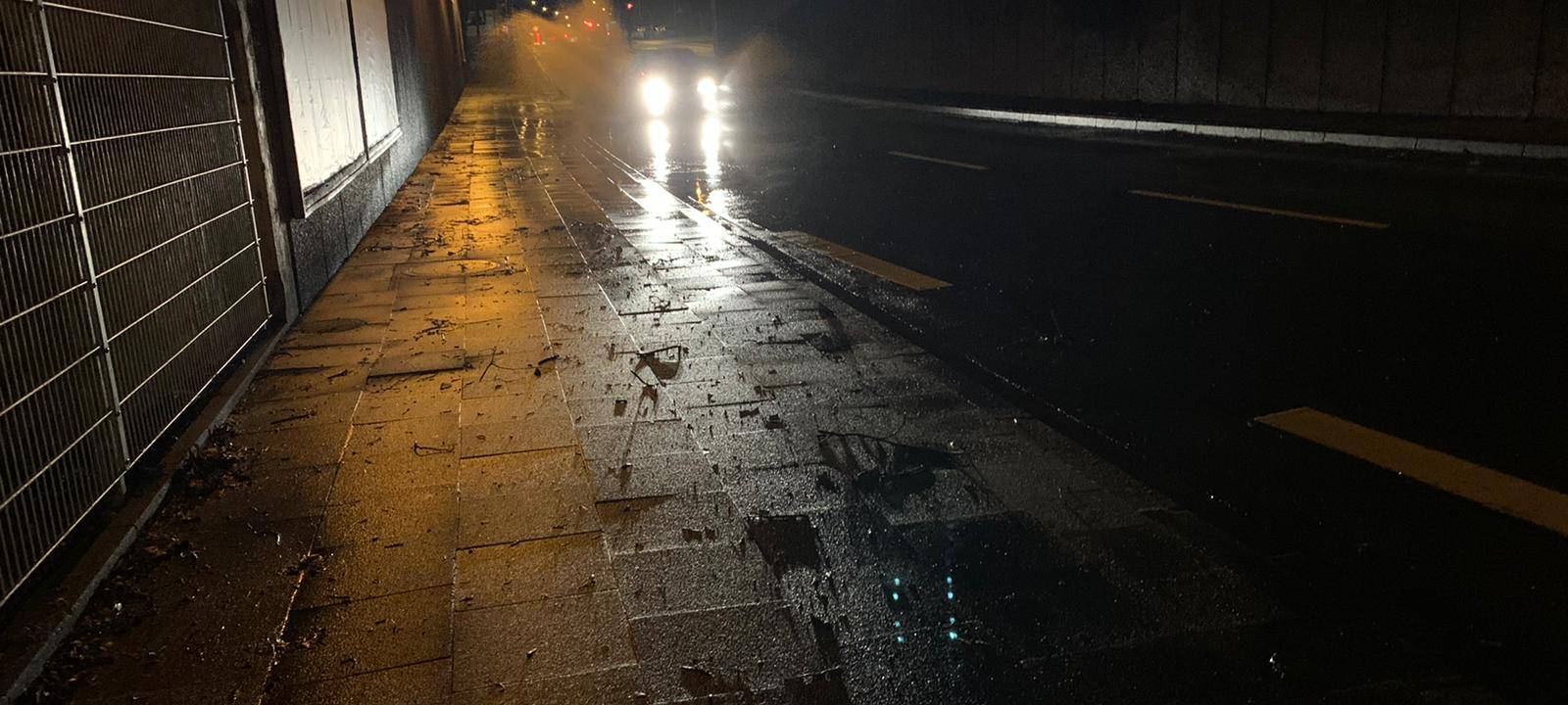 Aquaplaning auf der B224