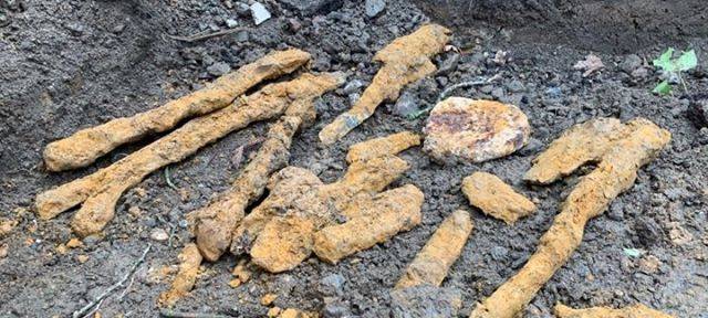 Metallsplitter gefunden im Grugapark Essen