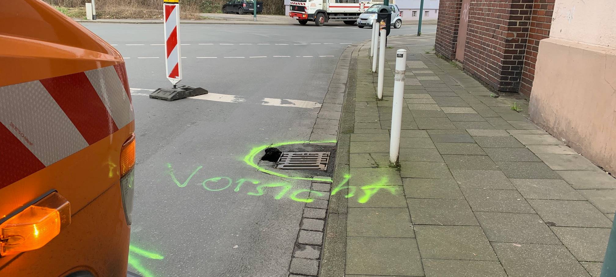 Karlstraße in Essen-Altenessen nach Tagebruch wieder frei