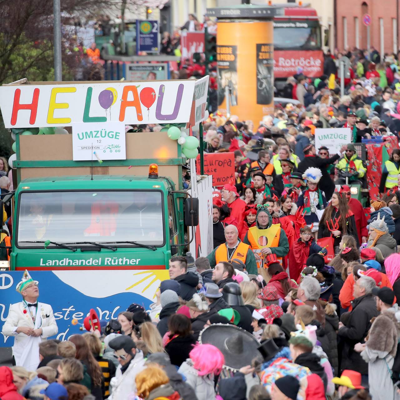 Rosenmontagszug des Festausschusses Kupferdreher Karneval 2019 Umzug Karneval