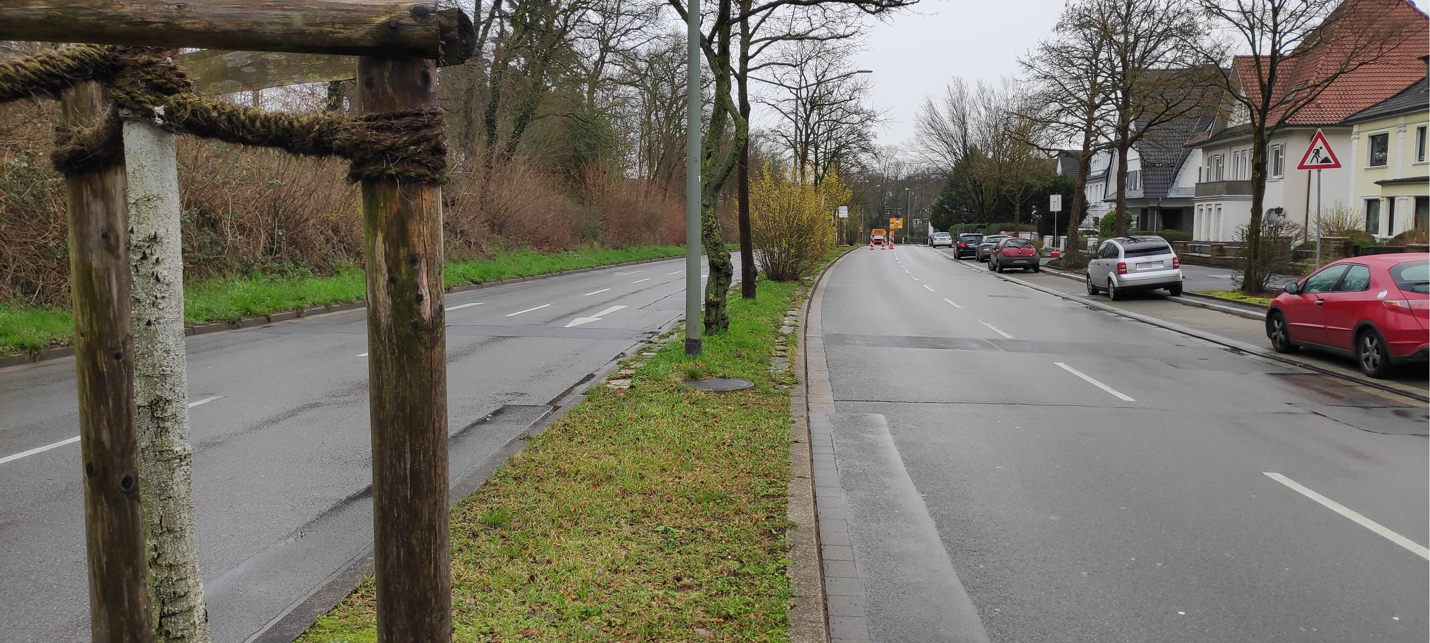 Bauarbeiten für Radweg auf der Frankenstraße starten
