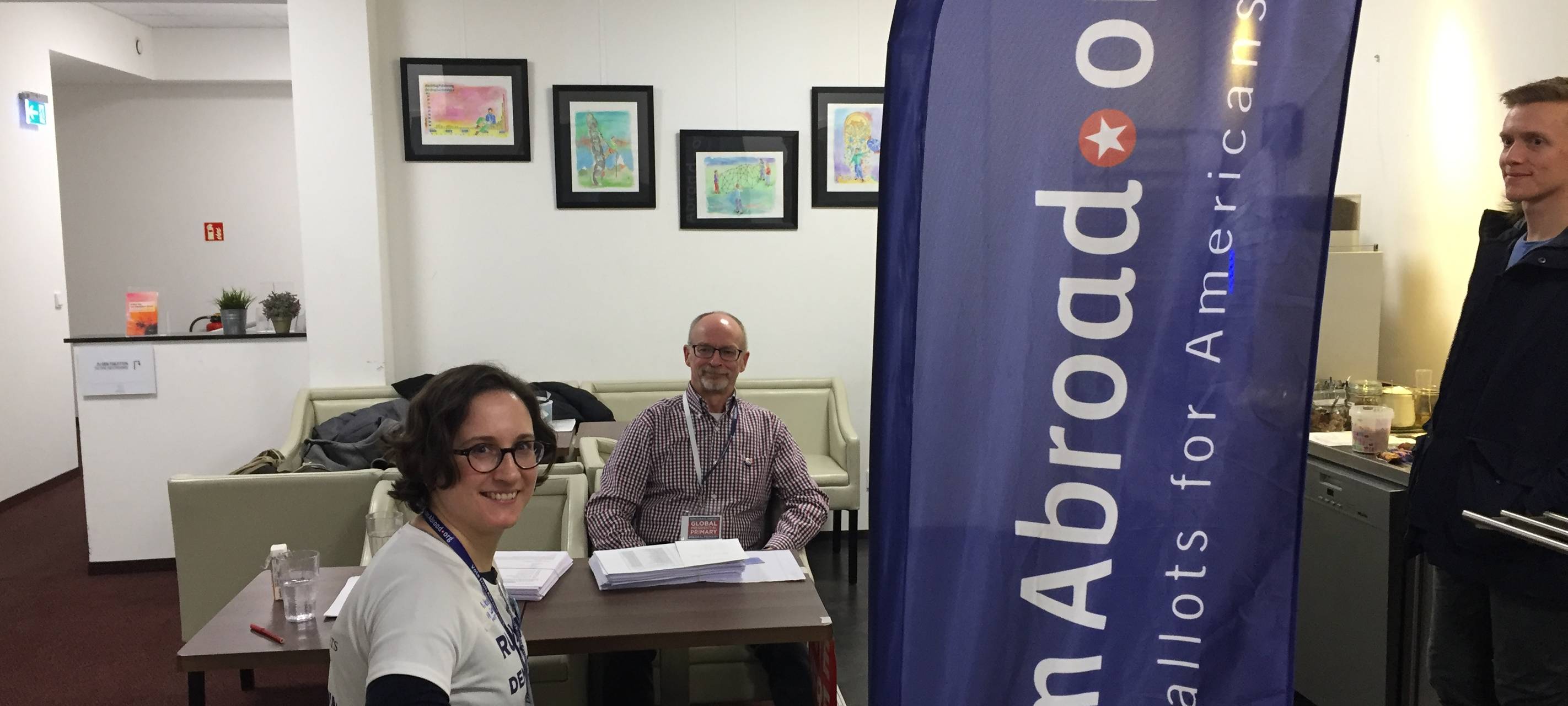 Amerikaner in Essen wählen Kandidaten für US-Wahl