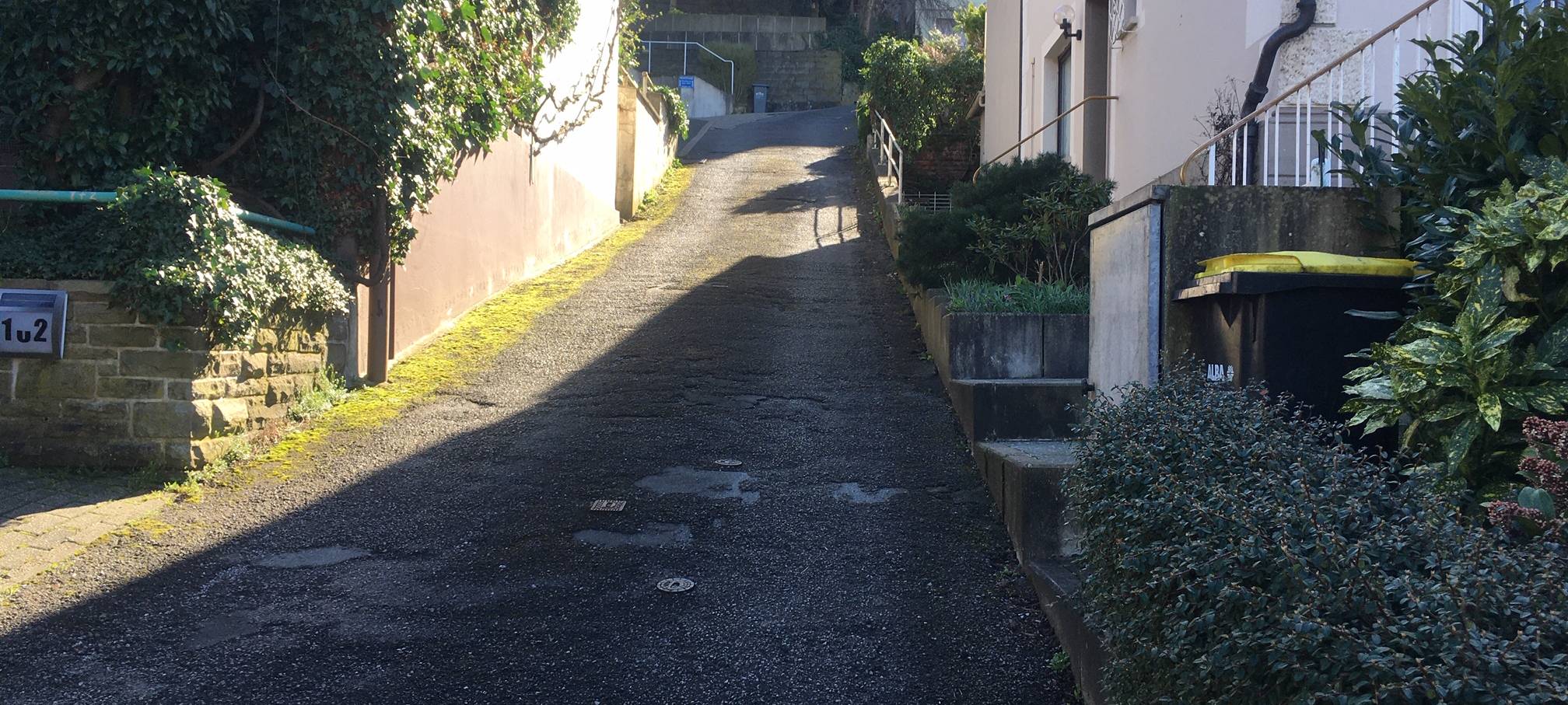 Steilste Straße in Werden