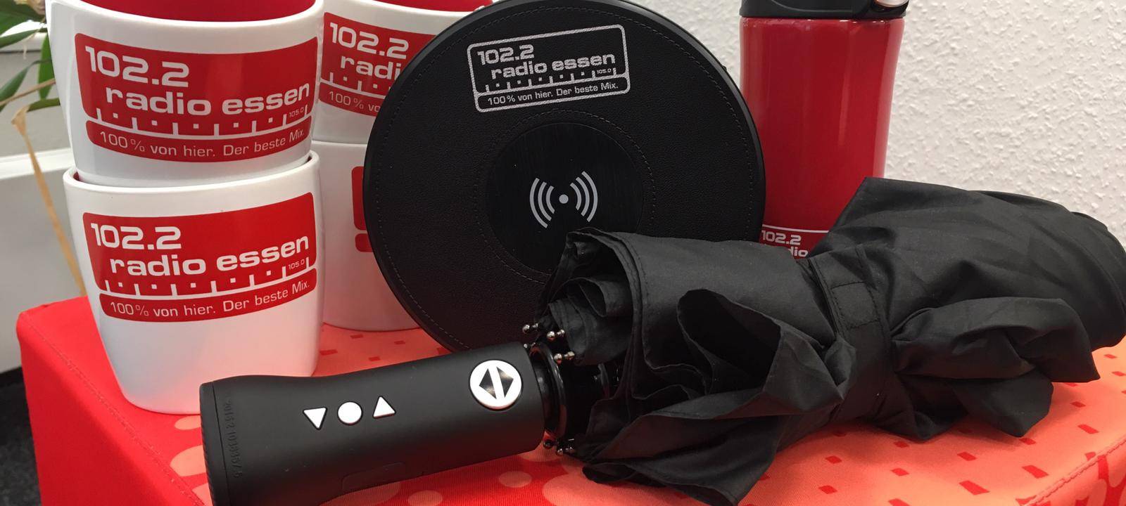 Nützliche Gewinne am Radio Essen-Geburtstag.