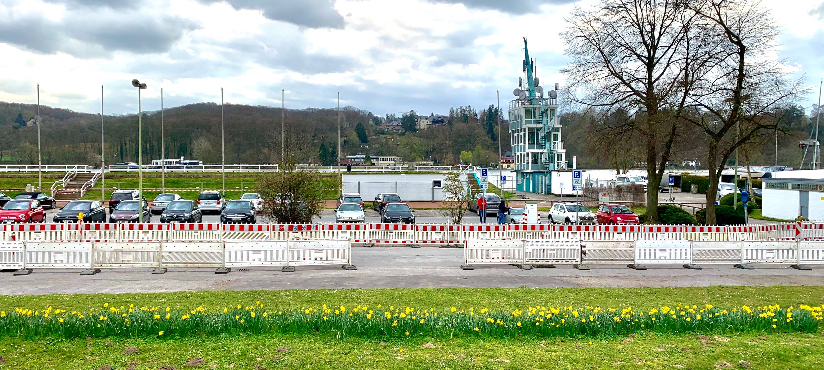 Tribüne am Baldeneysee in Essen gesperrt
