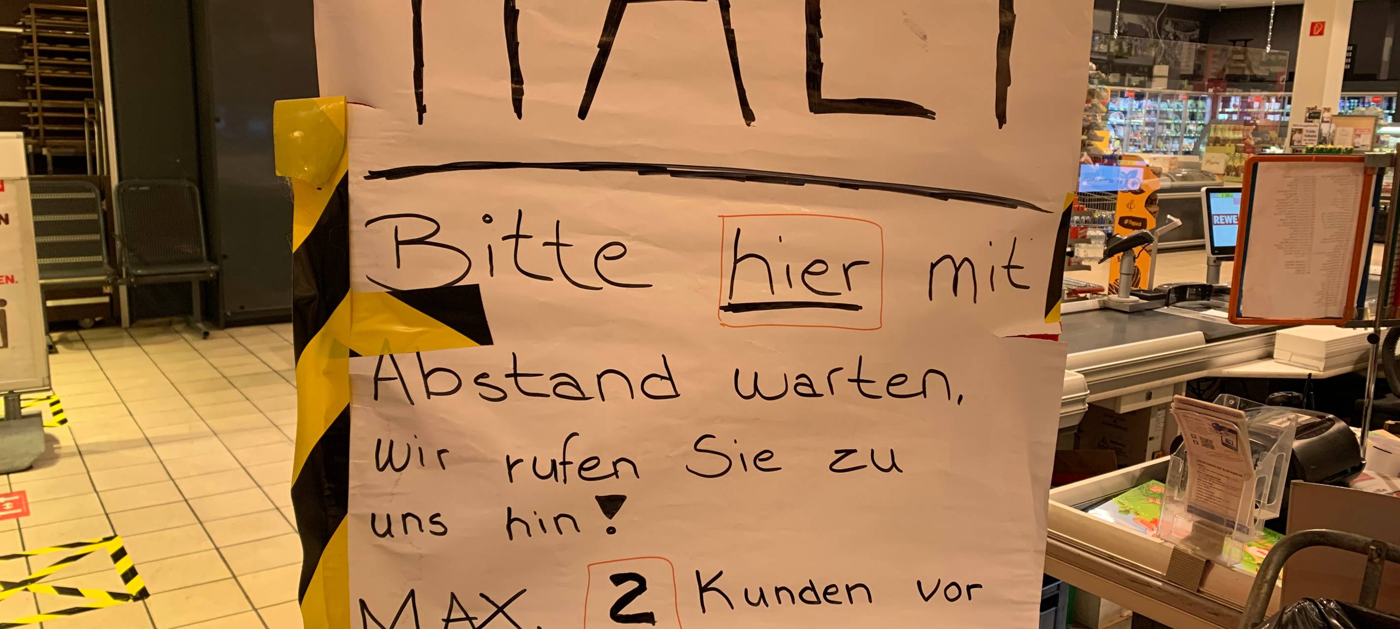 Radio Essen Supermarkt REWE Obst Gemüse Corona